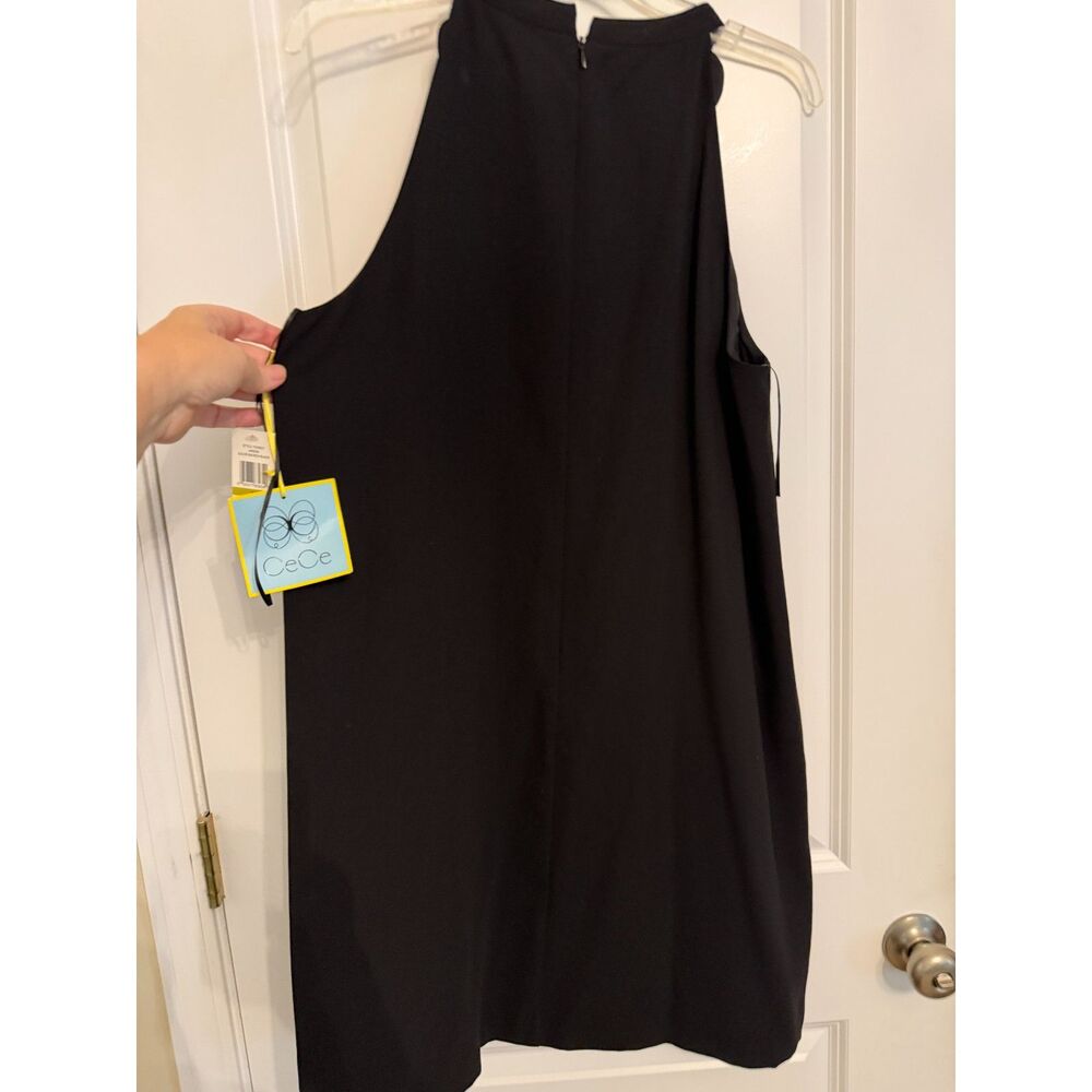 CeCe Jardin Black Sleeveless Shift Dress – Size 14 – NWT
